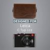 MegaGear MG1264 Leather Camera Case with Strap for Leica C Type 112 - Dark Brown