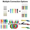 30pcs Multimeter Test Lead Set 4mm Banana Plug Alligator Clips Probes Wire Tool