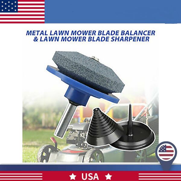 Lawn Mower Blade Balancer Sharpener Set For Honda Toro John Deere  Garden Tools