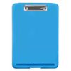 A4 Clipboard Box File with Storage Plastic Folder Document Filling Case Office - Blue