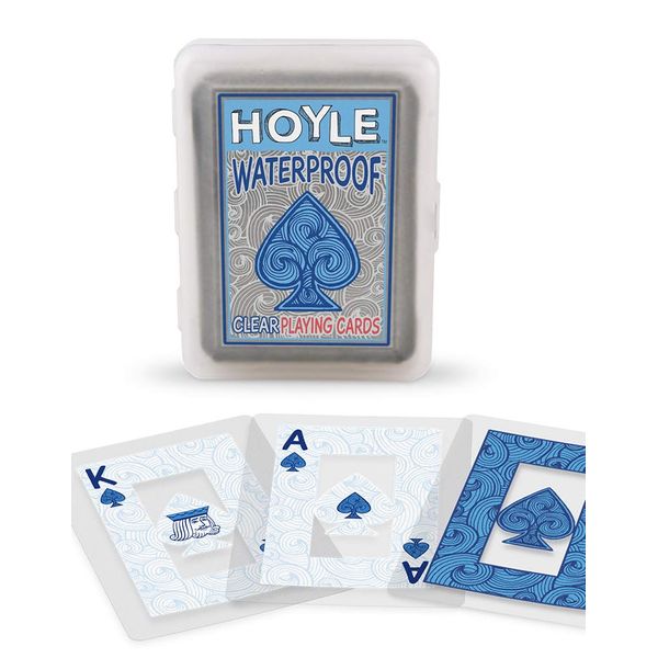 Hoyle Waterproof Clear Playing Cards - 1-Pack