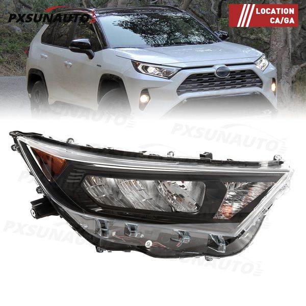 LED Headlight Replacement for 2019 2022 Toyota RAV4 LE XLE Chrome Driver Right