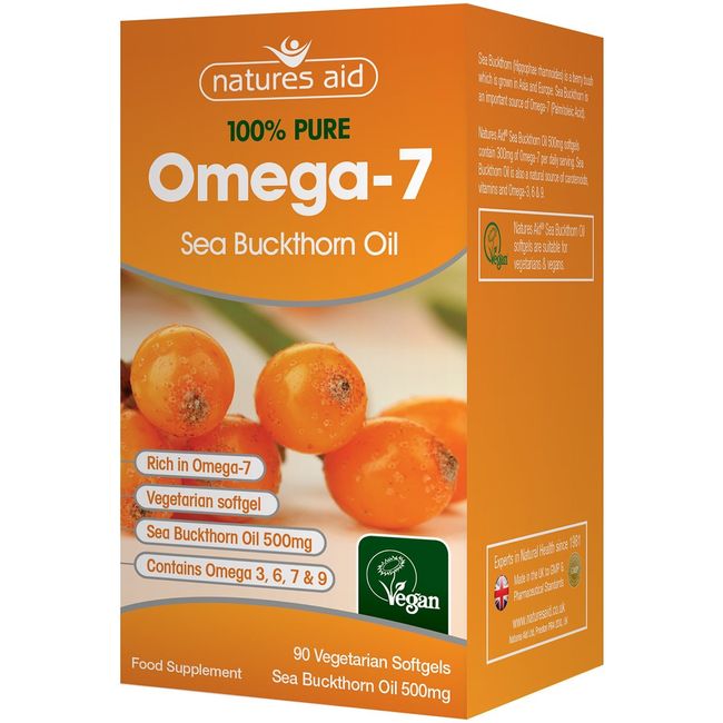 Sea Buckthorn Oil 500mg (Omega-7) 60 Vcaps