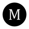 M Monogram Initial Letter Black And White Phone Holder PopSockets Adhesive PopGrip