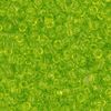 Toho Round Seed Beads 11/0 Transparent Lime Green 8.2g