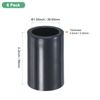 M METERXITY 6-Pack PVC Pipe Coupling Adapter, 3/4" Straight Coupling Adapter Connector Schedule 80 UPVC Pipe Fitting Socket for Water Line [Grey]