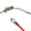 IRSCorp 30M 100ft Cable Puller Kit Through Wall Fish Tape 4.3mm PET Electrical Cable Puller Wire Guide Device Threader Duct Rodder Fish Cable Fastener Orange