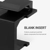 kwmobile 20x Keystone Blind Cover - Keystone Module Socket Inserts Set - Patch Panel Dust Protection Socket Cover - Keystone Cover Black