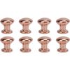 8pcs 1:12 Scale Miniature Round Head Knobs Dollhouse Door Handle Knobs Mini Drawer Pulls Dollhouse Accessories (Silver)