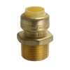 5 PIECES 1/2" PUSH FIT X 3/4"MNPT MALE THREADED ADAPTER