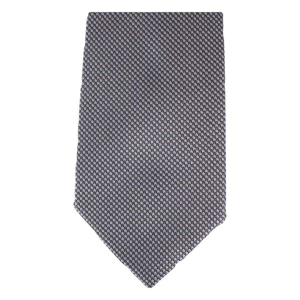 David Van Hagen Mens Houndstooth Tie - Grey/White