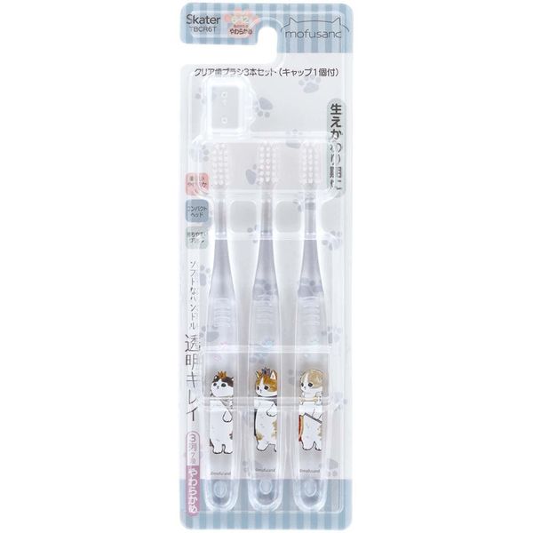 Skater TBCR6T-A Toothbrush Set, Elementary School Students, Mofusand