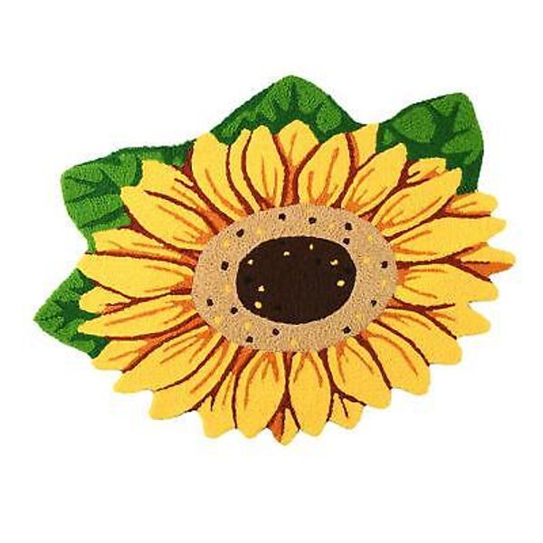 Sunflower Rug and Door Mat for Bedroom/Living Room/Bathroom/Kitchen/Home Deco...