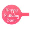 Personalised Icing Sugar Stencil - Custom Name/Logo for Biscuits, Baking (8cm)