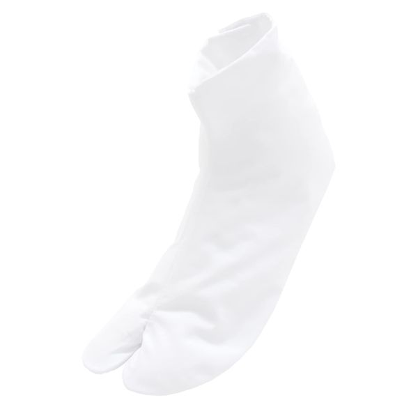 Ai Indigo Tetoron Broad Tabi Socks, Wrinkle Resistant, Mother's Day, Gift, White, 8.3 - 11.8 inches (21 - 30 cm), Unisex, white