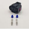 1J0973202 2 PIN PLUG CONNECTOR 1J0 973 202 FOR VW WASHER BOTTLE SENSOR
