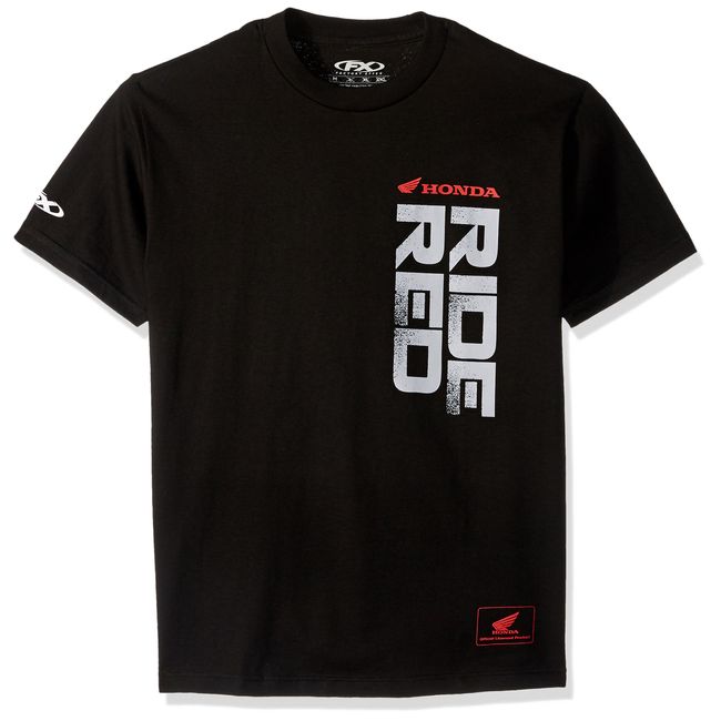 Factory Effex 16-88314 Honda 'Ride Red' Vert T-Shirt (Black, X-Large)