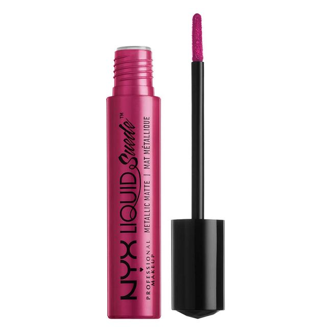 NYX PROFESSIONAL MAKEUP Liquid Suede Metallic Matte Lipstick - Buzzkill (Magenta)