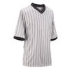Adams USA Smitty Performance Interlocking Elite Standard V-Neck Referee Shirt (Gray, Small)