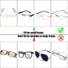 EZESO Spectacles Case Hard Silver Aluminum Metal Glasses Protective Case Small Frame (1PCS CASE)