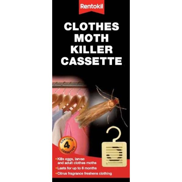 Rentokil Clothes Moth Killer Cassette Pack 4- pest control