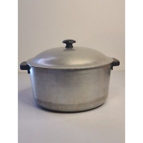 Vintage, Super Health Cast Aluminum 6 Qt Stock Pot With Lid VHTF Made In Canada