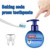 NVYUE Press Toothpaste,Baking Soda Whitening Toothpaste,Jaysuing Stain Removal Whitening Toothpaste Strong Cleaning Power Natural Stain Remover Fluoride-Free Toothpaste（Blueberry Flavor）