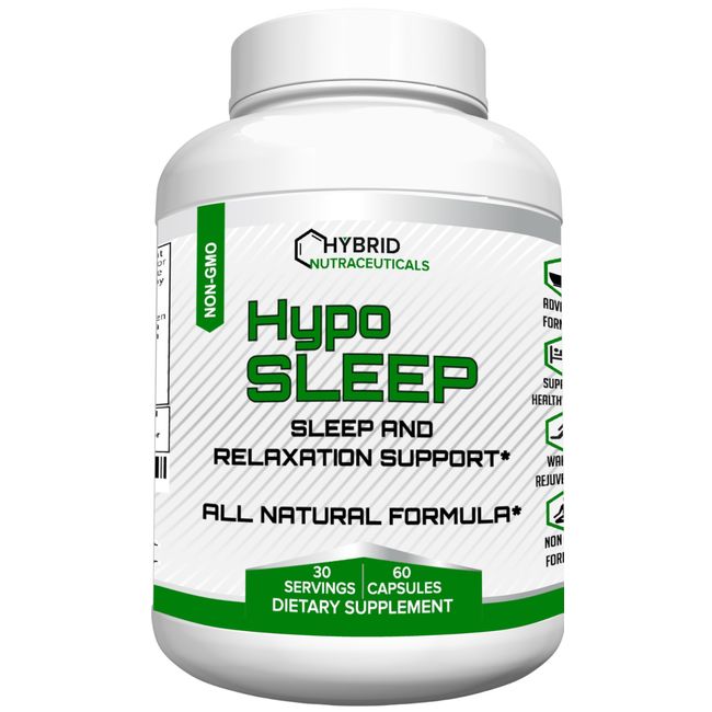 Natural Sleep Aid Supplement with Melatonin-Nighttime Sleeping Pills-60 Capsules