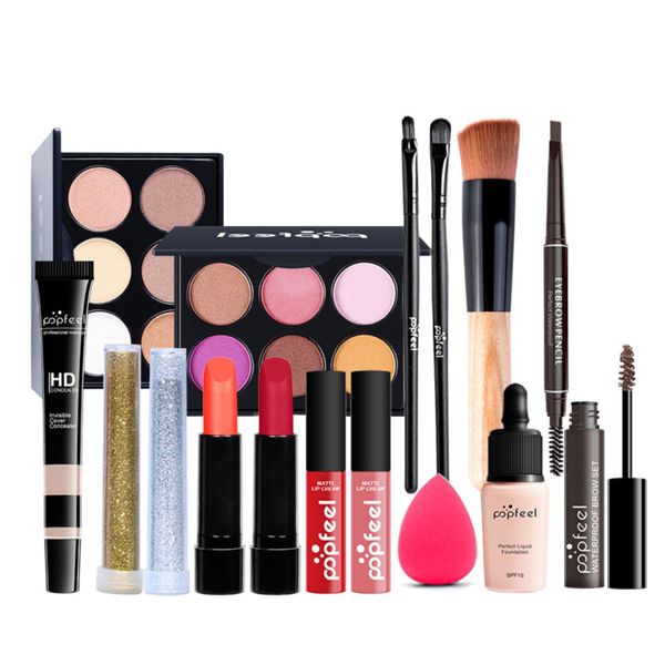 FantasyDay All-in-one Makeup Set Gift Surprise | Full Makeup Kit for Women Multipurpose Essential Starter Bundle Include Eyeshadow Palette Lipstick Blush Concealer Face Powder Eyeliner Mascara Brush