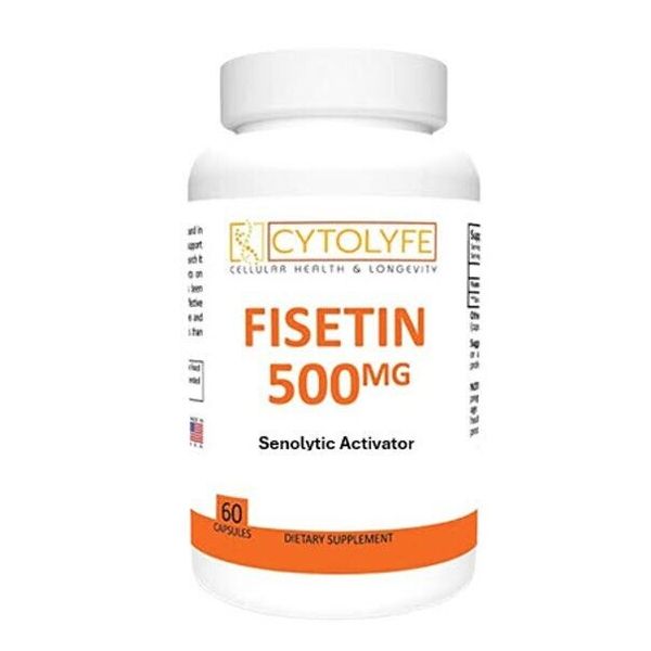 FISETIN 500mg | 500mg Fisetin Per Capsule 60 Capsules Therapeutic Dose Senolytic