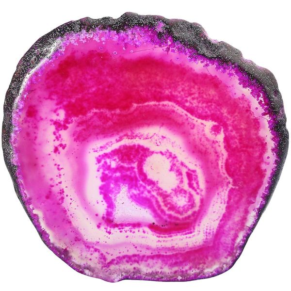 rockcloud 1 PC Agate Slices Geode Stones,Place Card,Irregular Home Decoration Healing Crystals Collection 3-4.3"