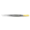 NEW German Debakey Artery Atraumatic Tissue Forceps W/Gold Handle 7"