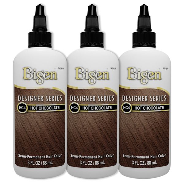 Bigen HC4 Hot Chocolate Designer Series Semi-Permanent Hair Color (pack of 3)