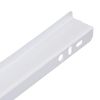 Sourcingmap 16-inch Keyboard Slide Glide, Roller Wheel Cabinet Drawer Runner, White, 1 Pair
