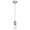 Eglo 95522 E27 Grey Pendant Lamp SILVARES