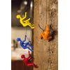 6 Yellow Unique Climbing Man With Rope Wall Art