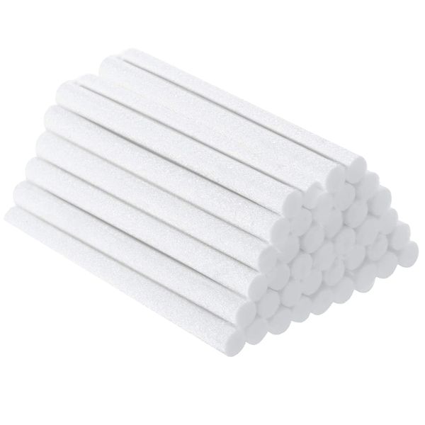 50PCS Humidifier Sticks Cotton Filter Refill Sticks Humidifier Replacement Filter Cotton Sticks Humidifier Filter Stick Car Diffuser Sponge Refill Sticks Wick for USB Radiator Mini Humidifiers Bedroom