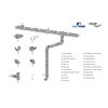Gutter System - 90 mm Plastic PVC, Selection Components - RainWay 90, grey