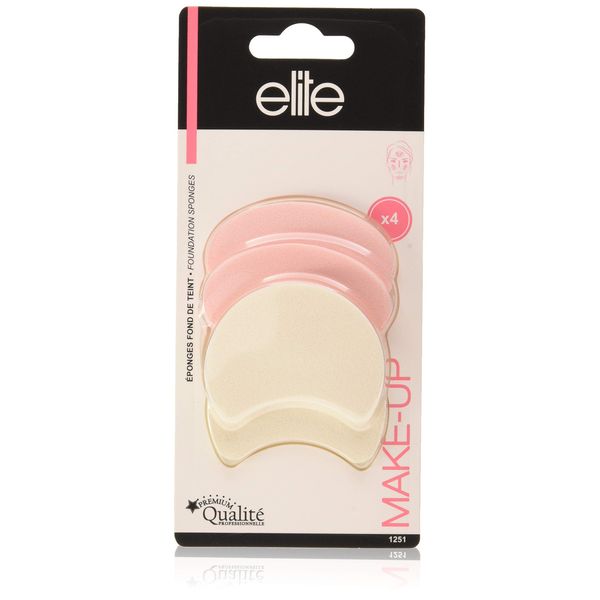 Elite Models, spugnetta per trucco facciale, 6 pezzi (1 pezzo)