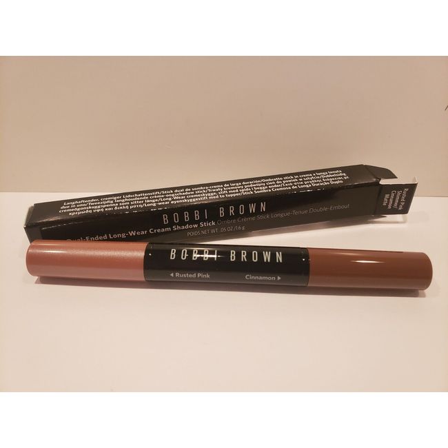 Bobbi Brown~ Dual-Ended Long-Wear Cream Shadow Stick~ Rusted Pink / Cinnamon~NIB