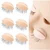 JLEivvi 3 Pairs Replacement Eyelids Realistic Removable Eyelids for Mannequin Head Eyelash Training Practice Makeup Extension