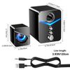 USB Computer Speakers System Stereo Bass Subwoofer LED for Desktop Laptop PC US