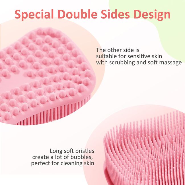 1PC Silicone Cleaning Brush Dishwashing Scrubber Sponge Multi