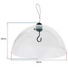 SPARES2GO Squirrel Baffle Dome Bird Feeding Station Feeder Guard (Complete Kit with Hanging Hook and Loop)