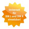 ABUS Tür-Einsteckschloss ES Universal S mit Buntbartschlüssel silber D-58392