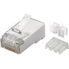 MicroConnect KON506-50 - Modular Plug RJ45 MP8P8C CAT6 - FTP Shielded 50pcs in one bag - with Insertion Aid, For Stranded & Solid cable - Warranty: 25Y
