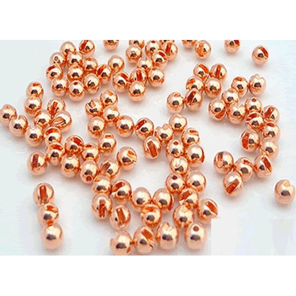 TroutLegend Slotted Tungsten Beads - Copper - 2.5 mm