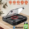CD Player Portable Bluetooth Speaker Rechargeable Stereo Player for Home Travel