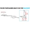 Intermediate Tail pipe Exhaust Muffler fits: 1997-2003 Chevy Malibu 3.1L