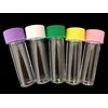 5ml Plastic Test Tubes vials Sample containers Powder Craft with Green Screw caps (100)